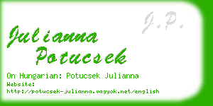 julianna potucsek business card